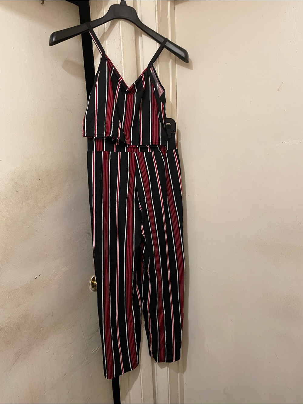 NWT Women’s 2 Piece Striped Crop Cami & Straight Leg Pants Set
